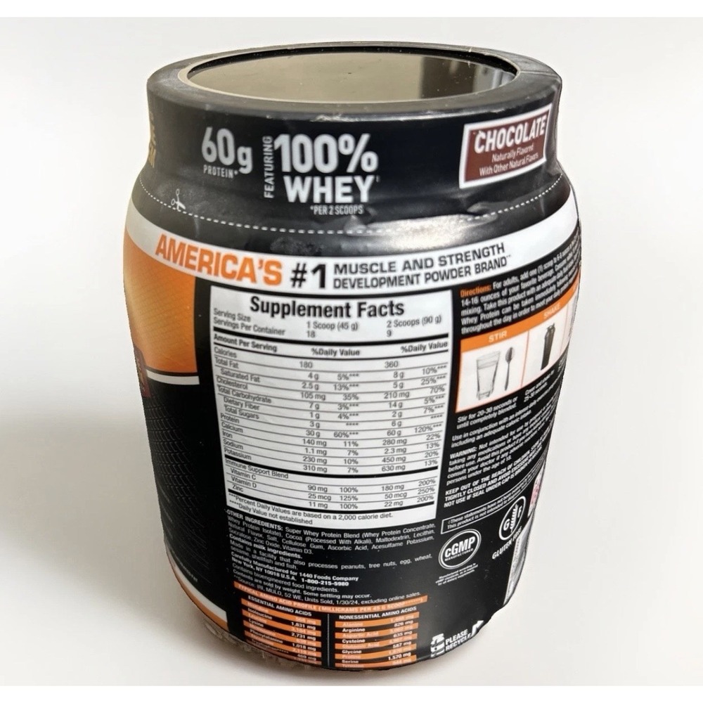 Body Fortress Super Advanced Whey Protein Powder Chocolate 1.78 lbs (Read Desc) - Picture 5 of 5